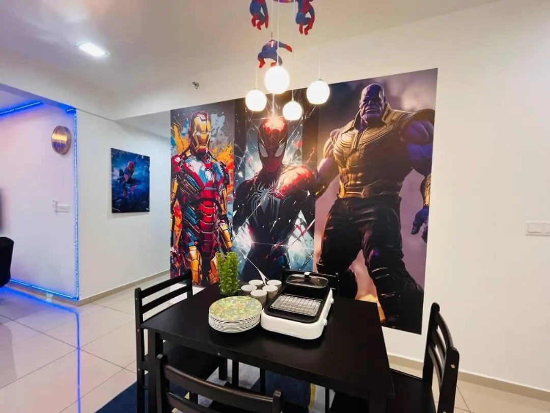 Marvel Themed Family Escape - Infinity Pool, Ps5, Indoor-Cinema With Balcony - M4 Διαμέρισμα Μπουκίτ Μερταχάμ