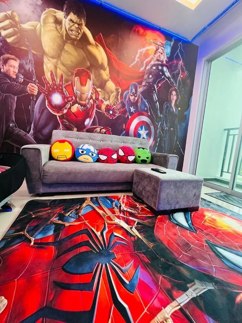 Marvel Themed Family Escape - Infinity Pool, Ps5, Indoor-Cinema With Balcony - M4 Διαμέρισμα Μπουκίτ Μερταχάμ
